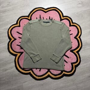 Calvin Klein Jeans L/S Thermal Shirt Size Large Green